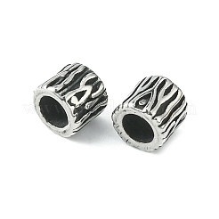 12Pcs 2 Style 304 Stainless Steel European Beads&nbsp;STAS-UN0046-47