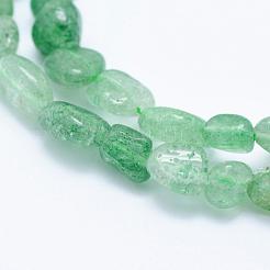 Natural Green Strawberry Quartz Beads Strands&nbsp;G-K203-04