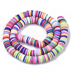 Handmade Polymer Clay Beads Strands&nbsp;CLAY-R089-6mm-048