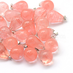 Teardrop Natural & Synthetic Mixed Stone Pendants&nbsp;G-Q435-M