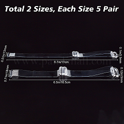10 Pairs 2 Style Transparent Silicone Shoelace&nbsp;SIL-GF0001-11