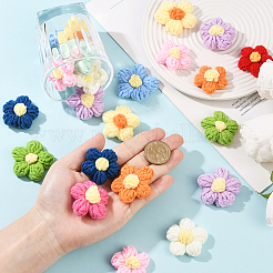 48Pcs 12 Color Handmade Cotton Knitting Ornament Accessories&nbsp;DIY-SC0031-61