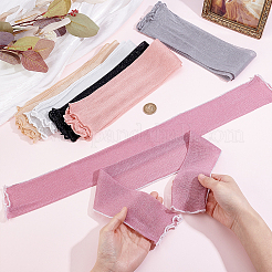 6 Pairs 6 Colors Polyester Long Oversleeves&nbsp;AJEW-ME0003-27