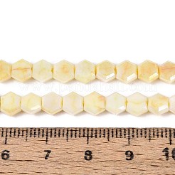 Anti-Tarnish Electroplate Glass Beads Strands&nbsp;GLAA-T028-6mm-02F