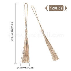 100Pcs Polyester Tassel Big Pendant Decorations&nbsp;FIND-SC0002-37