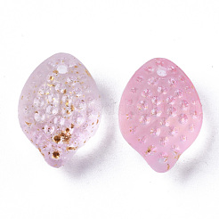 Transparent Spray Painted Glass Charms&nbsp;GLAA-R215-02-B08