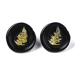 Flat Round with Sailboat Stud Earrings for Women&nbsp;EJEW-N046-014-NR