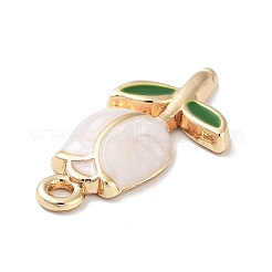 Golden Plated Alloy Enamel Pendants&nbsp;ENAM-L047-01G-06
