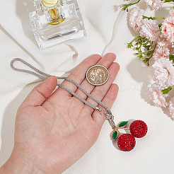 1Pc Alloy Rhinestone Car Pendant Decorations&nbsp;AJEW-CN0007-26