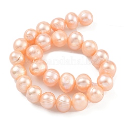 Natural Cultured Freshwater Pearl Beads Strands&nbsp;PEAR-C003-09E