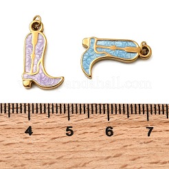 304 Stainless Steel Enamel Pendants&nbsp;STAS-B097-26G-07