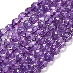 Natural Amethyst Beads Strands&nbsp;G-H329-D01-6mm