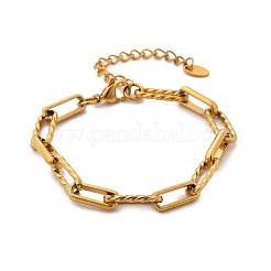 667 Stainless Steel(Grade 201 Equivalent) Chain Bracelets&nbsp;BJEW-P351-01A-G