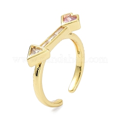 Heart Arrow Real 18K Gold Plated Cuff Rings for Girl Women Gift&nbsp;ZIRC-C021-04G