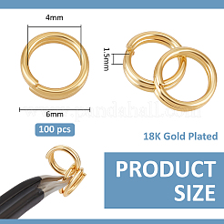 2Sets Brass Keychain Clasps&nbsp;KK-BC0014-47A