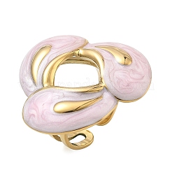 304 Stainless Steel Cuff Open Rings for Women&nbsp;RJEW-F207-02G-02