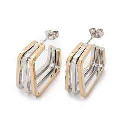 304 Stainless Steel Stud Earrings&nbsp;EJEW-M070-21PG-02