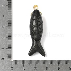Natural & Synthetic Mixed Gemstone Carved Pendants&nbsp;G-P599-08G