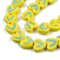 Opaque Handmade Bumpy Lampwork Beads Strands&nbsp;LAMP-T017-20-B02
