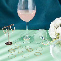 60Pcs 2 Styles Brass Hoop Earrings Findings&nbsp;KK-UN0002-43