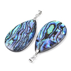 Natural Paua Shell Pendants&nbsp;KK-C135-05A