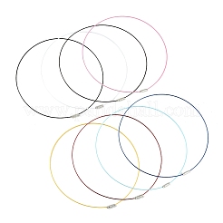 32Pcs 8 Colors Stainless Steel Wire Necklace Cord DIY Jewelry Making&nbsp;TWIR-FS0001-01