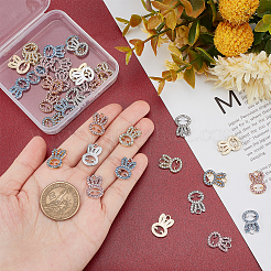 36Pcs 6Colors Alloy Pendants&nbsp;FIND-CA0004-54