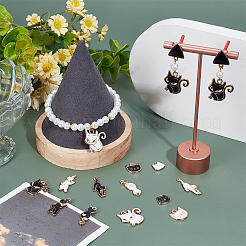 72Pcs 12 Styles Alloy Enamel Charms&nbsp;ENAM-SC0006-12