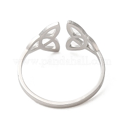 Non-Tarnish 304 Stainless Steel Open Cuff Ring&nbsp;RJEW-Z026-06P