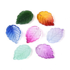 Two Tone Transparent Glass Pendants&nbsp;GLAA-N060-02