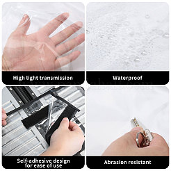 3Pcs 3 Styles Transparent PVC Luggage Cover&nbsp;AJEW-GL0003-33