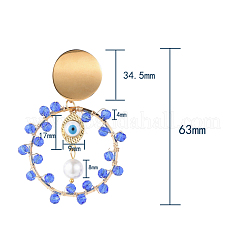 Dangle Stud Earrings&nbsp;EJEW-JE03683-01