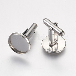Tarnish Resistant 304 Stainless Steel Cuffinks&nbsp;STAS-G187-23P-14mm
