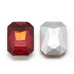Pointed Back Glass Rhinestone Cabochons&nbsp;RGLA-T079-10x14mm-07