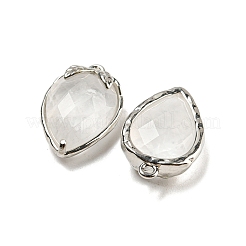 Natural Quartz Crystal Faceted Pendants&nbsp;G-M431-06P-09