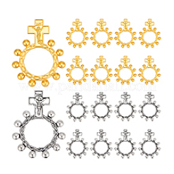 30Pcs 2 Colors One Decade Rosary Zinc Alloy Big Pendants&nbsp;FIND-PH0028-95