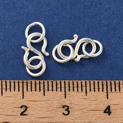 925 Sterling Silver S Shape Clasps&nbsp;STER-K177-05B-S
