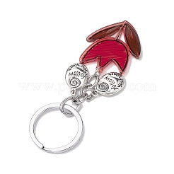 2Pcs Acrylic Flower Pendant Keychain&nbsp;KEYC-JKC00992