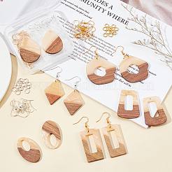 DIY Dangle Earring Making Kits&nbsp;RESI-OC0001-14