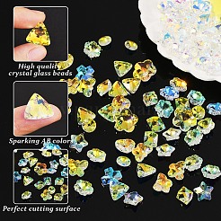 100Pcs 10 Styles Glass Charms&nbsp;GLAA-YW0004-66