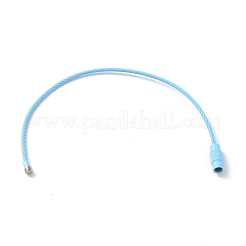 Baking Paint Stainless Steel Cable Wire Keychain&nbsp;AJEW-WH0413-15J