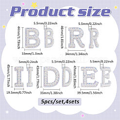 Rhinestone with Plastic Pearl Cloth Embroidery Sew on Appliques&nbsp;PATC-WH0008-142D