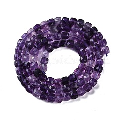 Natural Purple Fluorite Beads Strands&nbsp;G-P553-E02-03