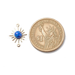 Natural Mixed Gemstone Connector Charms&nbsp;PALLOY-JF01938