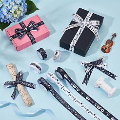 6 Rolls Polyester Ribbons&nbsp;SRIB-WH0011-490