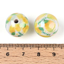 Printed Opaque Acrylic Beads&nbsp;X1-MACR-T048-04M