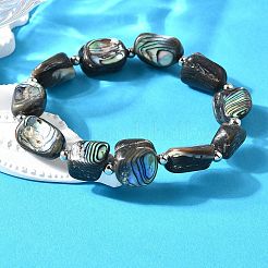 Abalone Shell Beads Stretch Bracelets&nbsp;BJEW-D315-02P