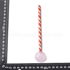 Handmade Glass Stripe Spoons&nbsp;AJEW-A067-02
