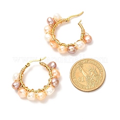 4 Pairs Vintage Natural Pearl Beads Earrings for Girl Women&nbsp;EJEW-JE04643