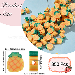 350Pcs Handmade Polymer Clay Bead&nbsp;CLAY-PA0001-03